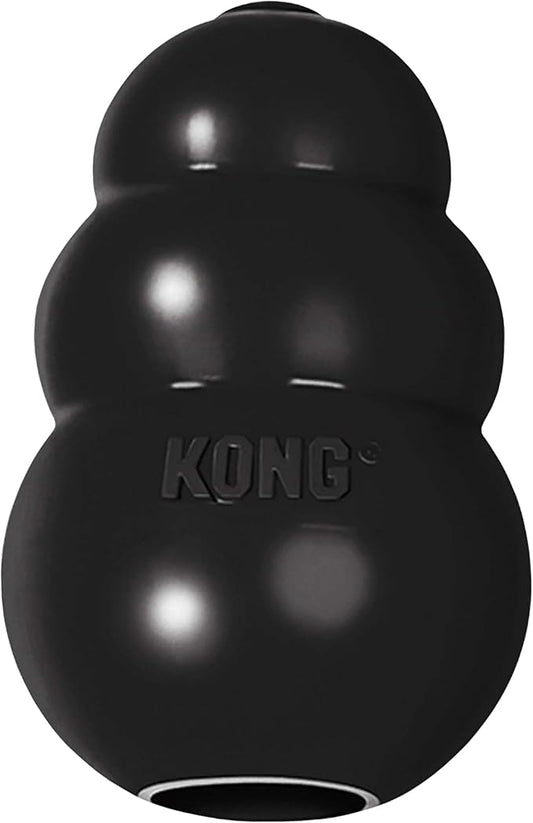 KONG Extreme Dog Toy - Fetch & Chew Toy - Treat-Filling Capabilities & Erratic Bounce for Extended Play Time Most Durable Natural Rubber Material - for Power Chewers - for Medium Dogs