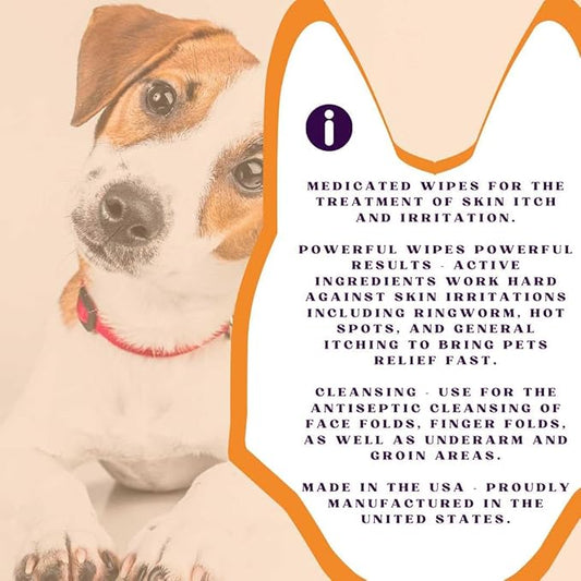 Keto-Itch Relief Antibacterial and Antifungal Wipes 50CT