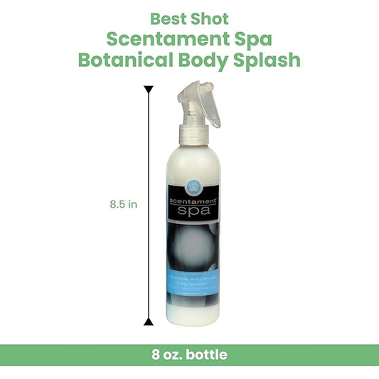 Best Shot Scentament Spa Botanical Body Splash, Baby Powder, 8 oz