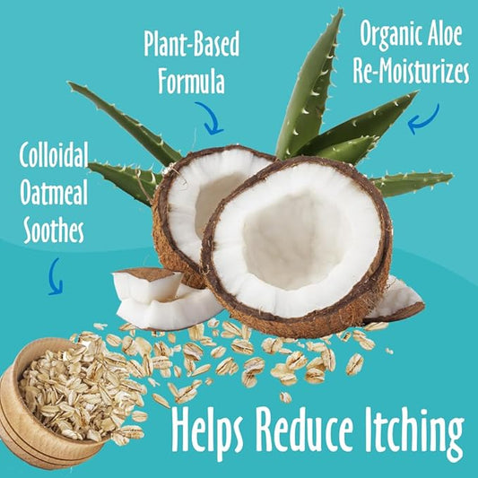 earthbath, Oatmeal & Aloe Conditioner - Dog Conditioner for Allergies & Itching, Dry Skin, Dog Wash That Helps Detangle & Relieve Itching, Made in USA, Cruelty Free Pet Conditioners - 16 Oz (1 Pack)