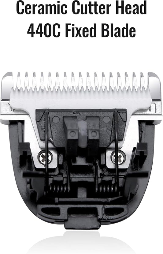 FENICE PEAK 7FC Low Noise Pet Dog Grooming Clippers Replacement Blade Ceramic Edge Detachable Steel Pet Clipper Blade with Cutting Length of 3.2mm 1/8'' (1 Count)