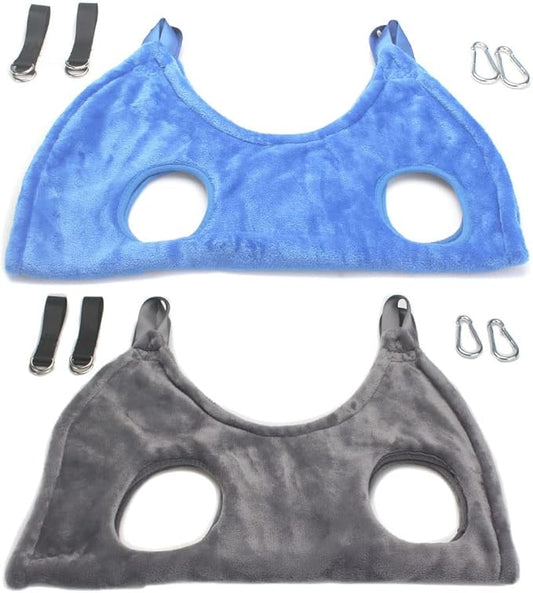 Pet Grooming Hammock Dogs Cats Clipping Sling Hanging Harness for Ear Care Kit Nail Trimming Bag,Pack of 2 (L)