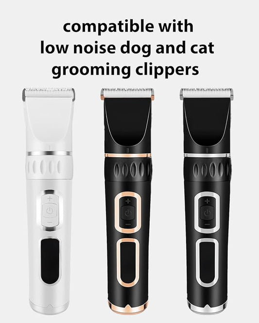 2 Pack Dog Grooming Replacement Blades for HOLDOG Dog Grooming Kit, Ceramic Edge for Smooth Cutting Compatible with HOLDOG Cat Clippers, 2 Cleaning Brush