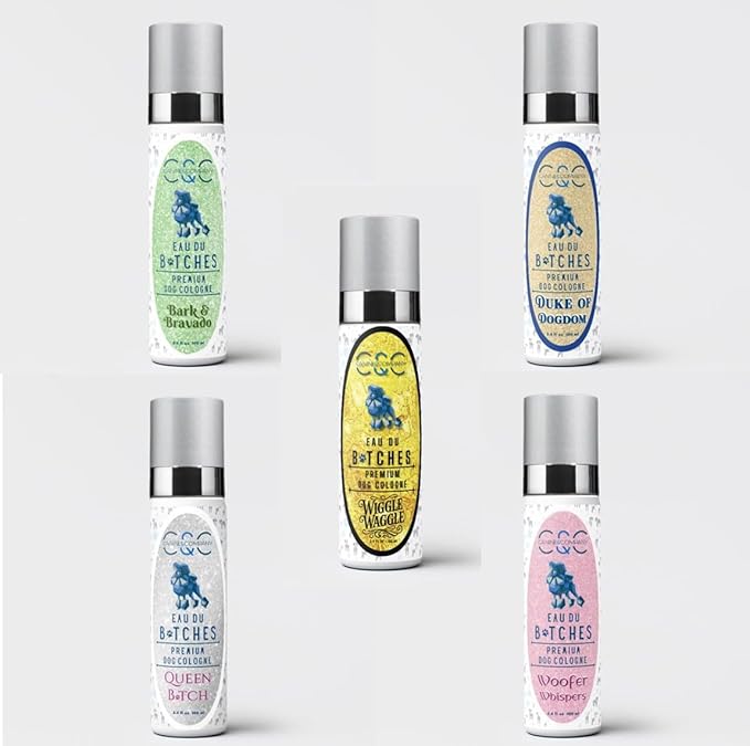 Eau Du Btches - Woofer Whispers Premium Dog Cologne, 3.4 fl oz - All-Natural & Alcohol-Free - Luxury Long Lasting Scent