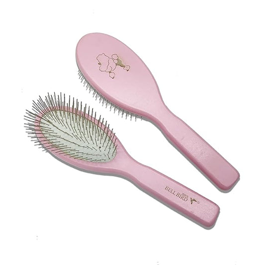 Der Meister Pin Brush, Pets Shedding, Dematting and Grooming Tool for Dogs and Cats With All Hair Types, Remove Loose Fur, Undercoat, Mats, Tangled Hair, Knots (Pink)