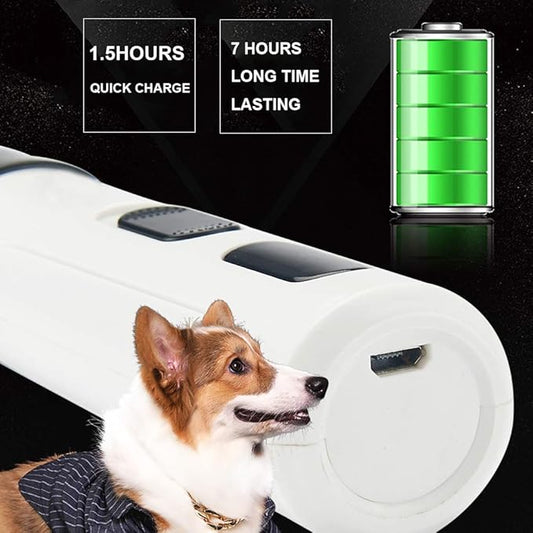 Pet Nail Grinder,Dog Nail Grinder Pet Nail Trimmer Low Noise 2 Speed 3 Ports Rechargeable Cordless Painless Paws Grooming & Smoothing for Small Medium Large Dogs & Cats
