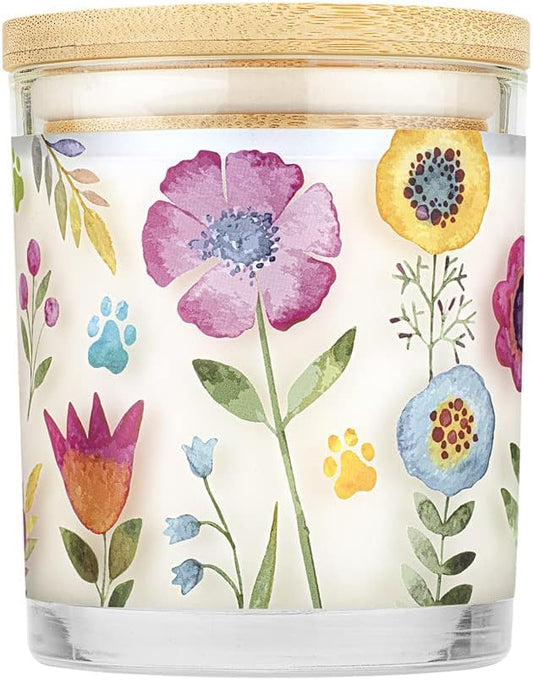 Pet House 9 oz Wildflowers Scented Pet Odor Candle, Clean Burning, Long Lasting, Plant Based Spring, Summer Scented Soy Candles, 60 Hour Burn Time, Pack of 2