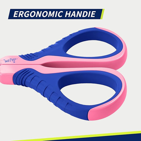 WePet Pet Nail Clippers U07.1, Professional Claw Trimmer, Bended Scissor Special for Cats, Kittens, Dogs, Puppies, Small Animals, Pink/Navy Blue