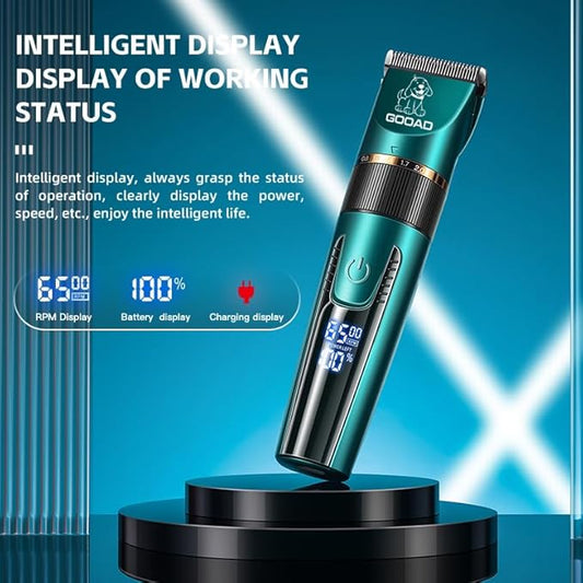 Goood Pet Clippers for Matted and Long Hair - Cordless Cat Trimmer with Low Noise and Thick Hair Grooming
