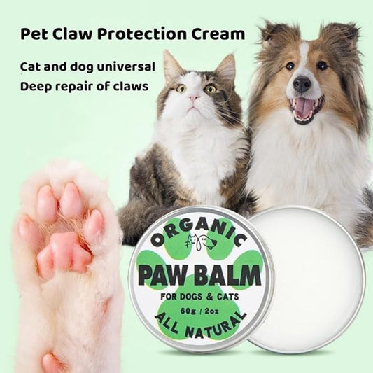 Cat Dog Paw Balm Wax(2 Oz), Relieve Restores Dry Dog's Paw Blam, Natural Cream, for Cracked Dry & Damaged Paws Moisturizer & Protection for Dog Feet, Nose & Elbows Snout Soother for Cat Dogs Pet