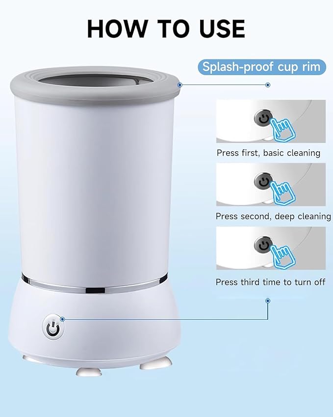 Automatic Dog Paw Cleaner for Dogs,Electric Dog Foot Paw Washer Cup and Massager,2 Speeds for Thorough Cleaning and USB Rechargeable,Pet Paw Feet Cleaner for Small Medium Dogs Cats (Pink)