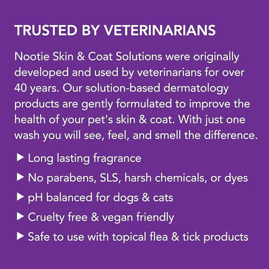 Nootie - Pet Shampoo for Sensitive Skin - Revitalizes Dry Skin & Coat - Natural Ingredients - Soap, Paraben & Sulfate Free - Cleans & Conditions