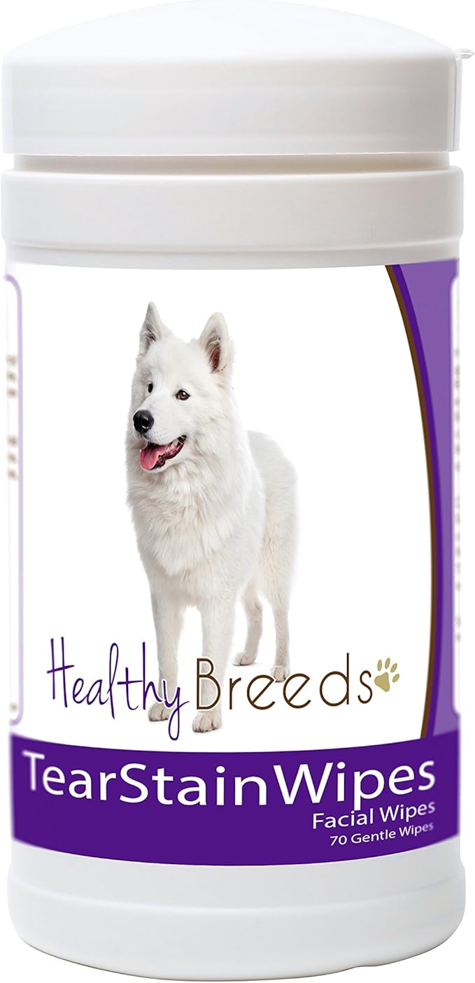 Healthy Breeds Samoyed Tear Stain Wipes 70 Count