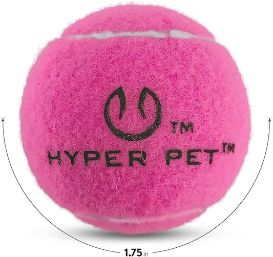 Hyper Pet MINI Tennis Balls for Dogs (Pet Safe Dog Ball Dog Tennis Balls for Exercise & Training) Dog Ball Interactive Dog Toys work with Hyper Pet K9 Kannon MINI Dog Ball Launcher - 4 Pack MINI Pink