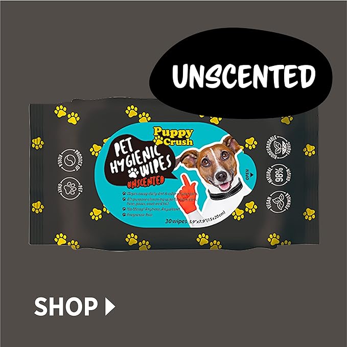 Pet Hygienic Wipes Unscented 30sheets (4 Pack) - Grooming Wipes for Cleaning Face and Deodorizing…