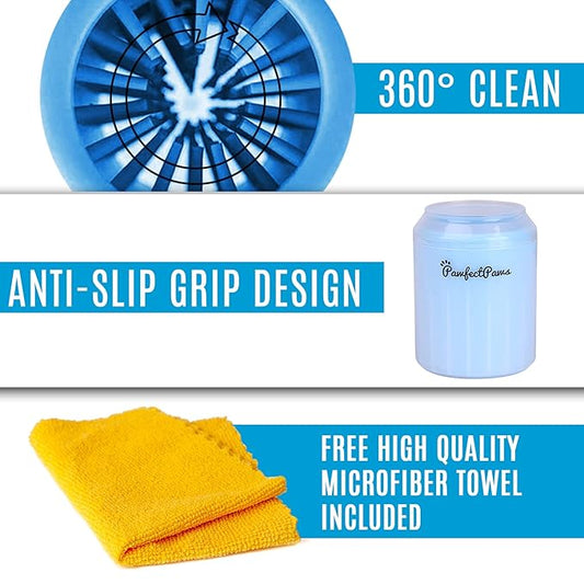 Portable Dog Paw Cleaner (Small, Orange)