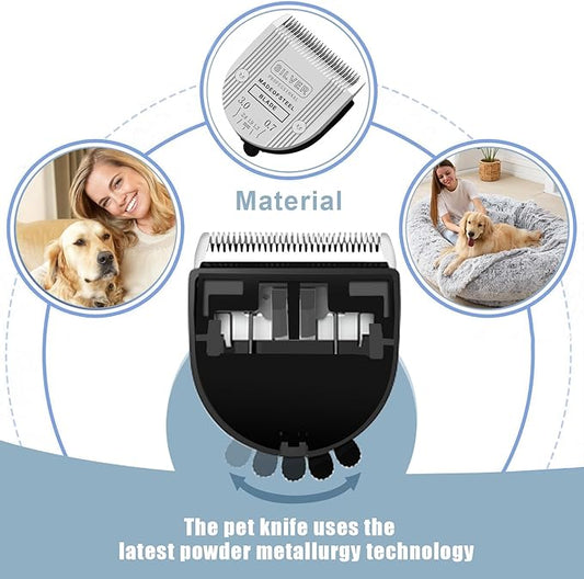 5 in 1 Replacement Blades Compatible with Wahl Bravura Clipper Chromado,Creativa,Figura Dog Clippers for Dogs Grooming (5in1/1Pack)