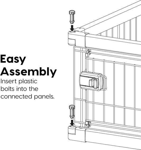 USA Large Dog Crate, Dog Kennel Indoor with Sliding Door & Bottom Tray, Dog Cage, Wire Pet Pen with Bottom Tray, Stylish Wood-Like Trim, Light Brown