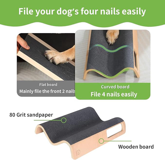 M-Shaped Dog Scratch Pad for Nails, Dog Nail File Toy for Dog Nail Maintenance, Shortened Dog’s Side Nails Easily (M)