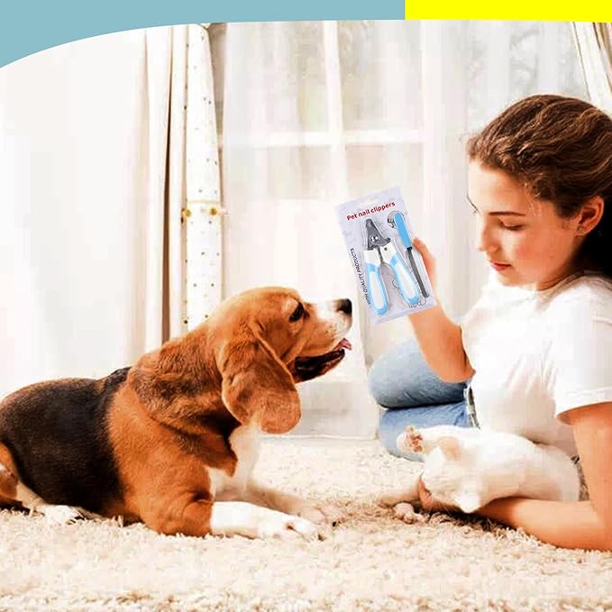 Dog Nail Clipper Pet Grooming Trimmer Dog Nail Clippers for Large & Small Dogs Nail Clipper with Dog Nail File Safety Lock