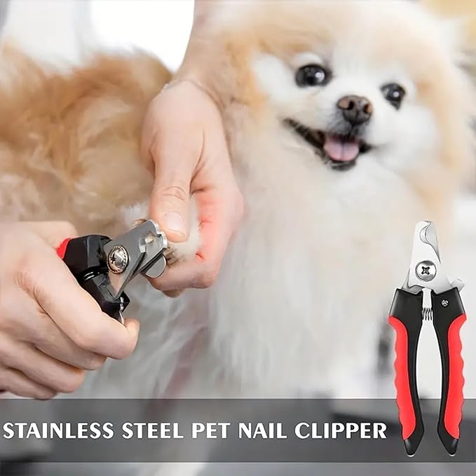 DoggyDapper Dog Nail Clippers and Trimmer with Safety Guard to Avoid Over-Cutting Toe Nails- Professional Grooming Razor Edge Blades Pet Nail Clipper with Free Nail File for Small Medium Large Breeds