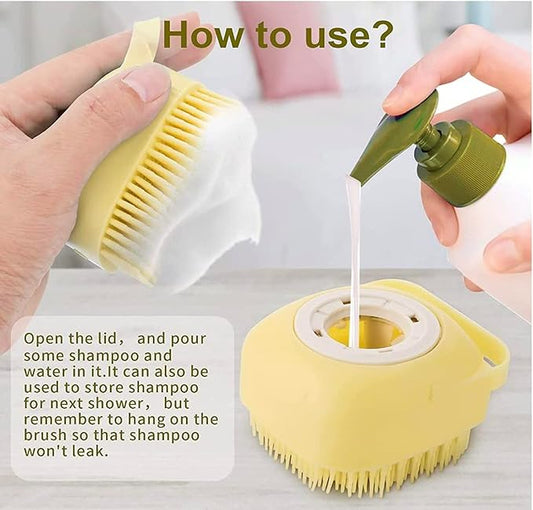 Pet Dog Shampoo Massager Brush Cat Massage Comb Grooming Scrubber Shower Brush for Bathing Short Hair Soft Silicone Brushes