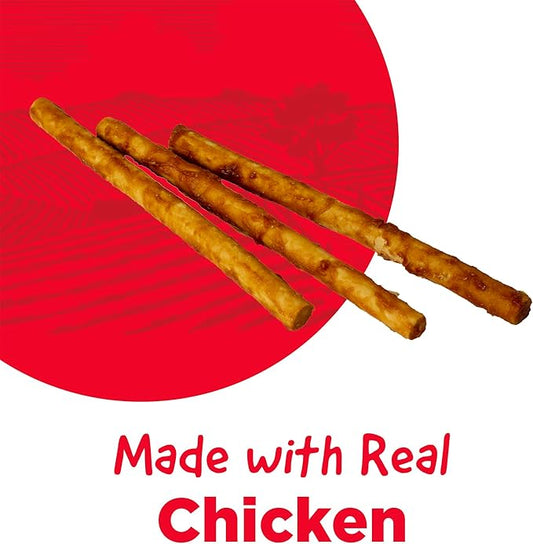 Rawhide Free Dog Chews, Made with Real Chicken, for Small Sized Dogs, 18 Count