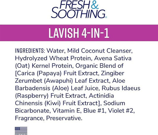 Naturel Promise Fresh & Soothing Lavish 4-in-1 Shampoo + Conditioner for Pets, 22oz (Pack of 3)