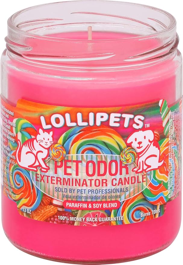 Lollipets Pet Odor Exterminator 13 Ounce Jar Candle