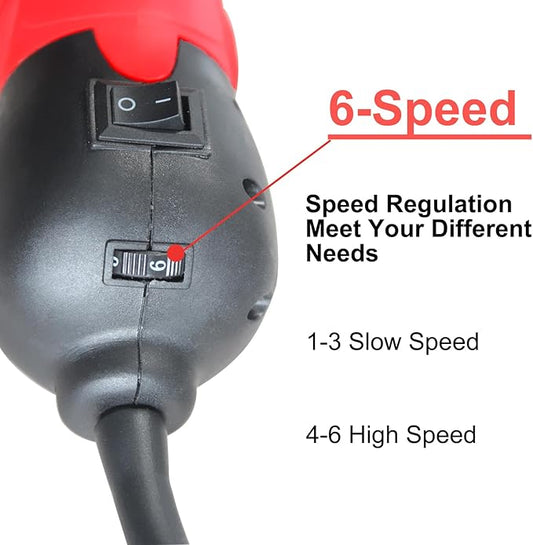 Professional Horse Clippers 600W, 6 Speed Adjustable Grooming Clippers for Horse, Horse Trimmer Shaver Kit for Horse, Goat, Cattle, Pony and Large Thick Coat Animals