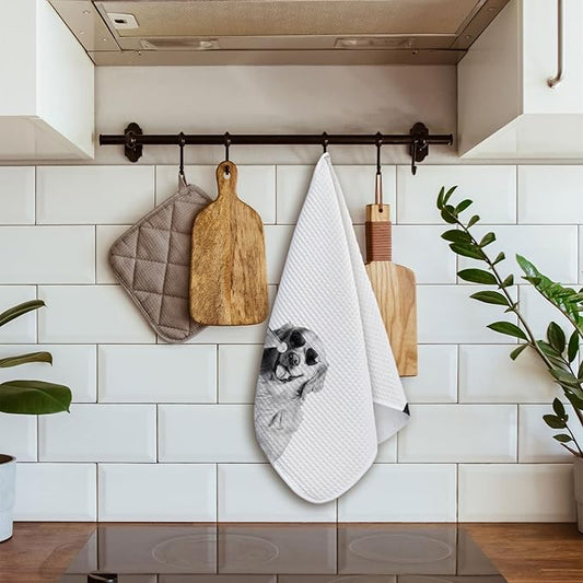 Cocktail Golden Retriever Kitchen Towels, Gifts for Golden Retriever Lovers Dish Towels for Kitchen Drying, Dog Lover Mom Gifts Hand Towels for Bathroom, 16x24 Inch