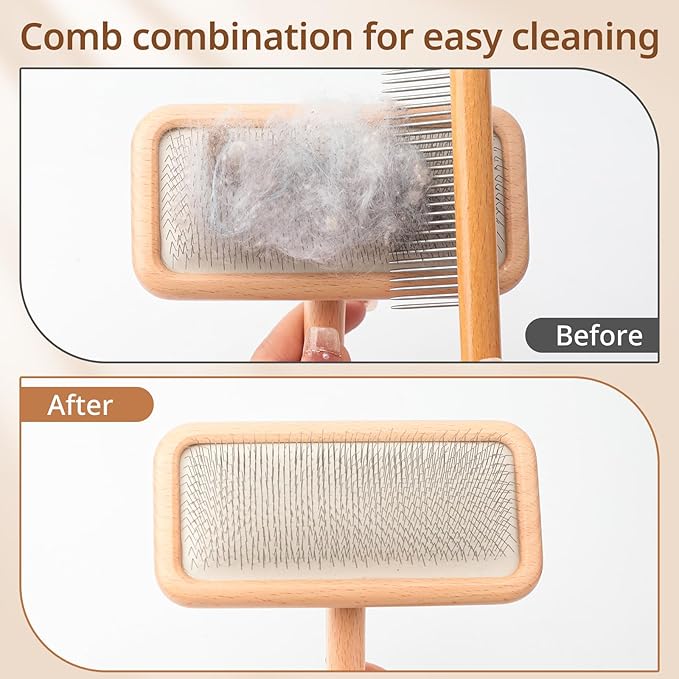 Sheepskin Wool Brush - Carpet Rake Tool for Pet Hair Removal and Household Fabric Care