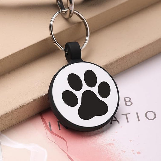 MYLUCKYTAG Silent Silicone QR Code Pet ID Tags Dog Tags - Pet Online Profile - Scan QR Receive Instant Pet Location Alert Email
