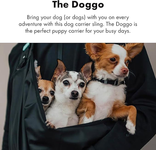 ZOX Small Dog Carrier | The Doggo | Essential Sling Backpack for Pets, Bring Your Puppy on Every Adventure (Works Great with Cats and Kittens Too)