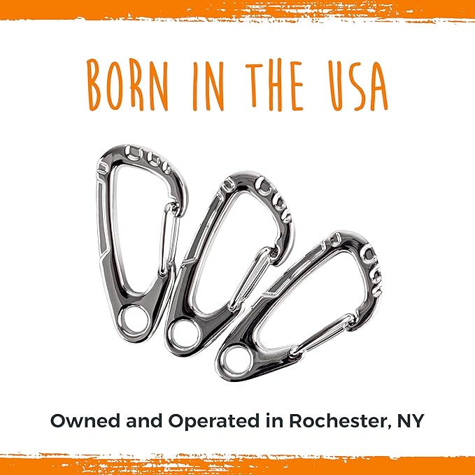 Mighty Paw Dog Tag Carabiner Clips - 3 Pack Strong Dog Tag Clip - Weather Resistant & Easy to Clean Quick ID Holders - Easy Switch Dog Tags - Attach Keys or Poop Bag Holders - for All Size Collars