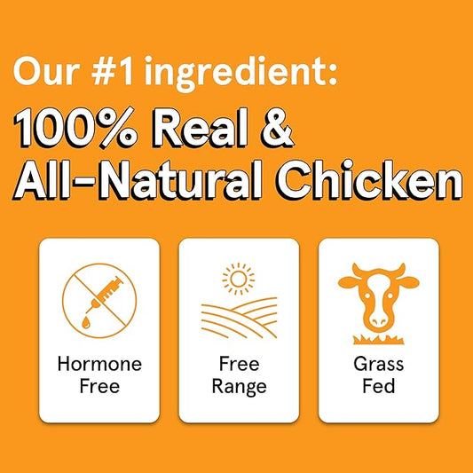 Real Meat Dog Treats - Two 12oz Bag of Bite-Sized Air-Dried Venison & Chicken Jerky for Dogs - Grain-Free Jerky Dog Treats with 95% Human-Grade, Free-Range Venison & Chicken - All-Natural Dog Treats