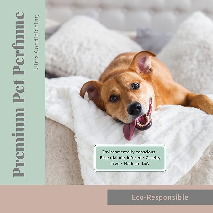 Begley's Pet Cologne and Deodorizer - Premium Essential Oil Dog Perfume Spray Long Lasting and Pet Odor Eliminator - Cat Perfume and Dog Cologne Spray - Baby Powder - 8 oz