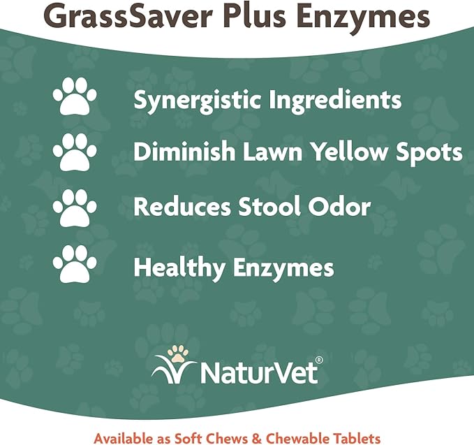 NaturVet GrassSaver 240 Ct & Yard Odor Eliminator Plus Citronella 32oz Spray Bundle | Keep Grass Green, Rid Your Lawn of Yellow Patches Caused by Dog Urine | Eliminate Stool & Urine Odors from Lawn