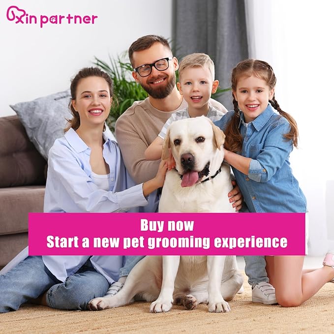 Pet Dematting Comb for Dogs and Cats with Wood Handle, Deshedding Undercoat Rake for Dogs with Stainless Steel Blades, Dog Comb for Detangling Thinning and Shedding, All Hair Types