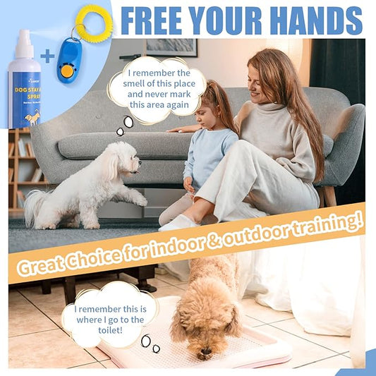 Not Here Dog Spray! 8oz Dog for Indoors & Outdoor Use | Safe Dog Spray for Peeing | Dog Stay Away | Training Spray for Dogs to Stop Peeing | Pet No More Marking