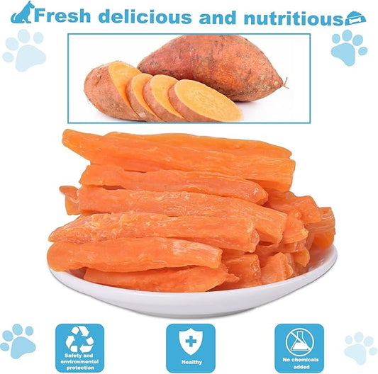 Sweet Potato Dog Treats no Rawhide for Small and Large Dog Sticks Puppy Training Snacks Grain Free 2lb