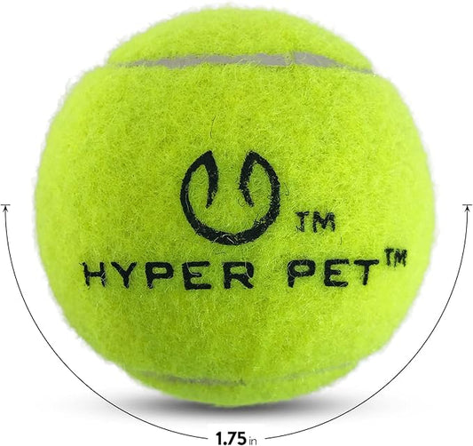 Hyper Pet Mini Tennis Balls for Dogs - 12 Pack (Dog Ball Toys for Exercise, Fetch K9 Mini Kannon K2) Interactive Toys & Tennis Balls - Great for Small Dogs