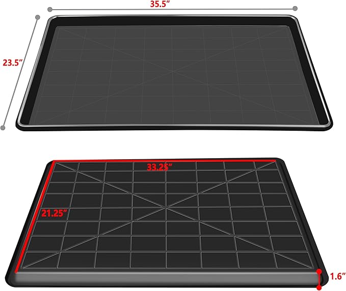 Dog Crate Tray 36" - ChewProof Replacement Pan, Easy to Clean, Easy to Assemble,Ideal for Potty Training - Perfect for Pet Crates & Kennels (1PCS+Chew Toys)