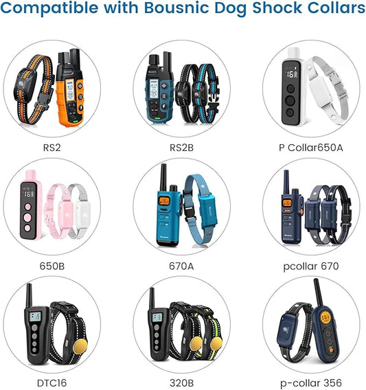 Charger for Bousnic Dog Shock Collar, 6-in-1 Training Collar USB Charging Cable, 3.3 ft