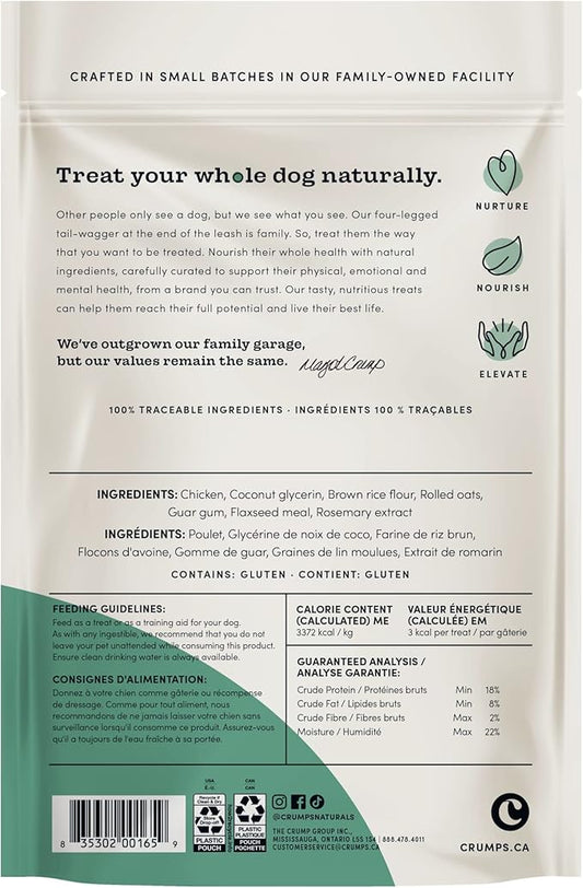 Crumps' Naturals Semi Moist Chicken Mini Trainers 10.6oz /3000g, Brown (MT-C-250)