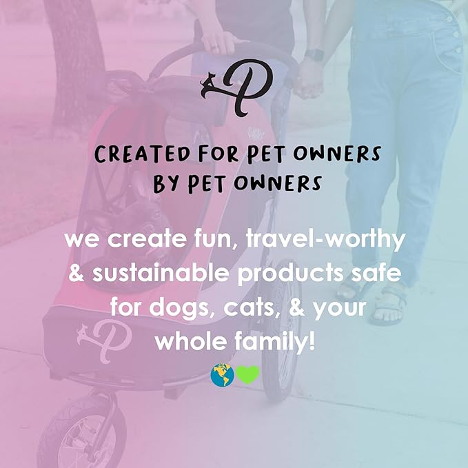 PETIQUE Trailblazer Jogger, Dog Cart for Medium Size Pets, Ventilated Pet Stroller for Cats & Dogs, Turquoise