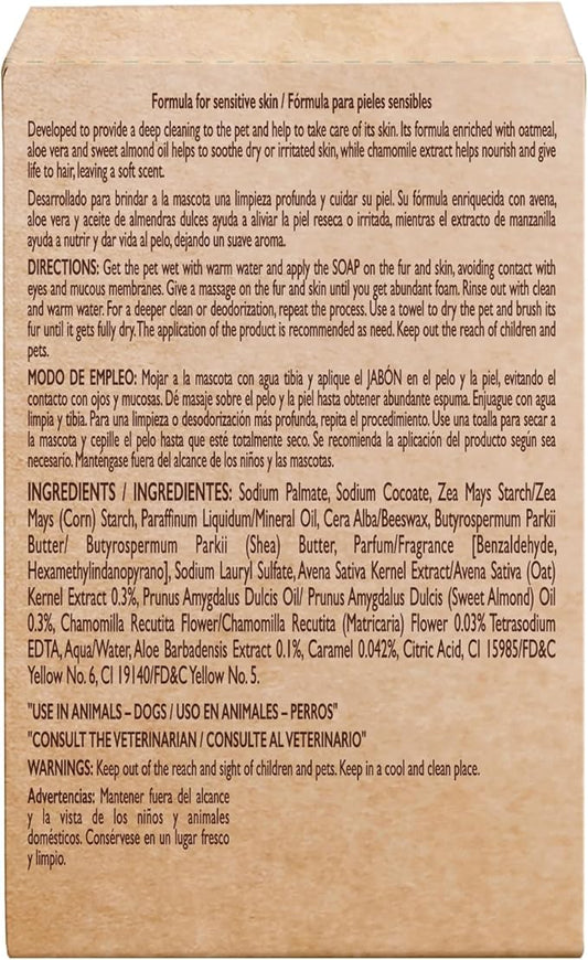 Perro Agradecido ® Oatmeal Soap, Dog Soap, Sensitive Skin, Conditions, Shiny Coat, Ingredients of Natural Origin, 5-Pack, 3.5 Oz Each, 5 Soaps