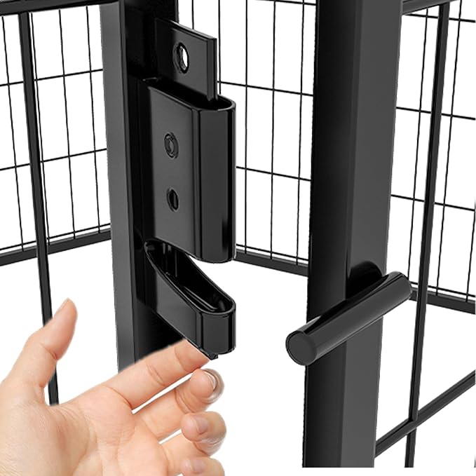 KEIKI 8 Panels 31.7" H Heavy Duty Metal Playpen with Door for Dog Fence,Pet Exercise Pen Versatile Shape for Outdoor Indoor