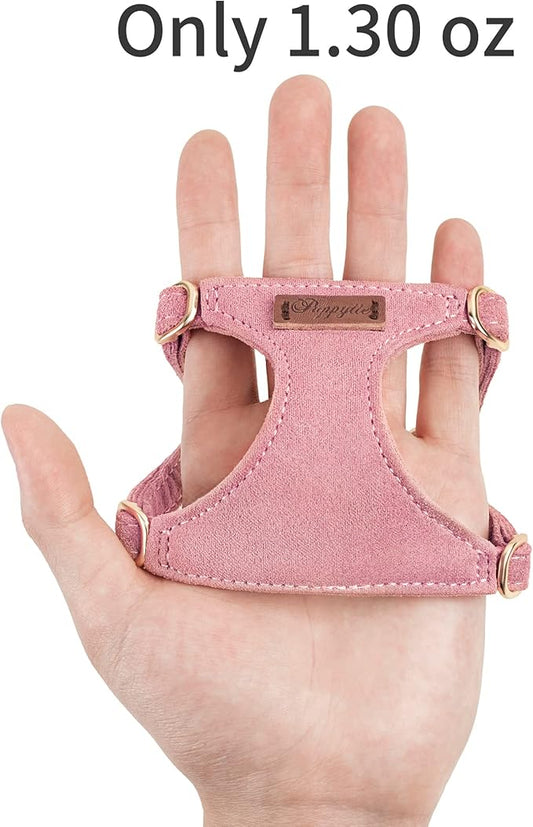 Puppytie No Pull xs Dog Harness with Multifunction Dog Leash,Soft Adjustable No Choke Escape Proof Pet Harness Vest,red Hawthorn,XS