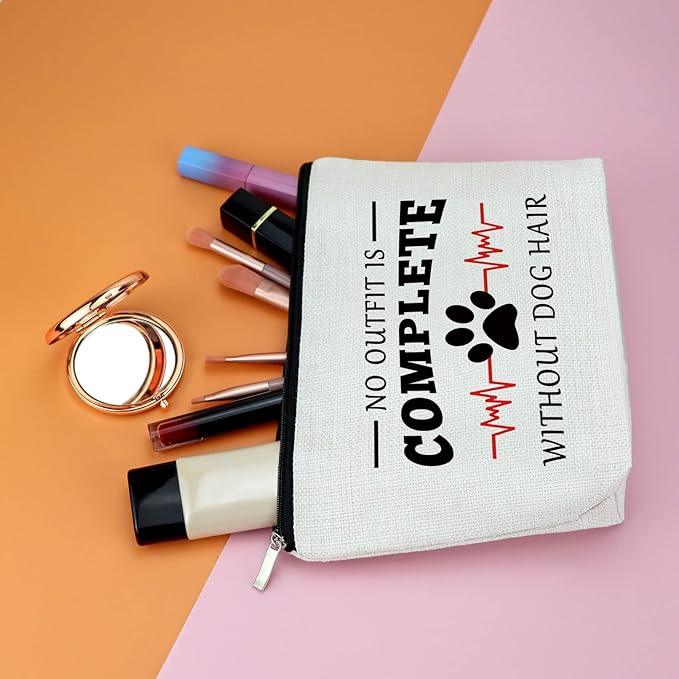 Vet Tech Gift Dog Mom Gift For Women Makeup Bag Veterinarian Gift Dog Lover Gift Dog Owner Makeup Bag Inspirational Gift For Dog Mom Animal Lover Gift For Friend Dog Rescue Gift Travel Cosmetic Pouch